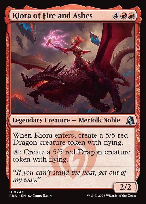 Kiora of Fire and Ashes card image