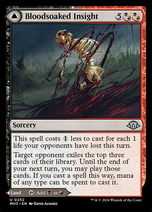 Bloodsoaked Insight // Sanguine Morass card image