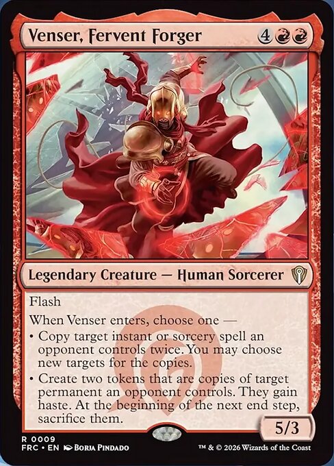 Venser, Fervent Forger card image