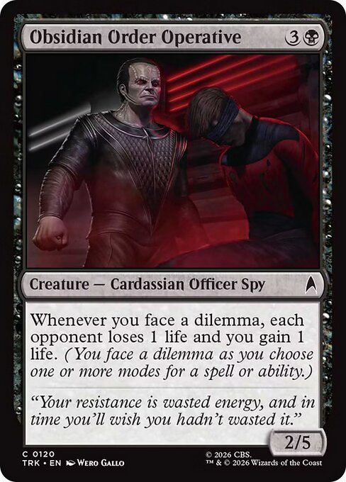 Obsidian Order Operative card image