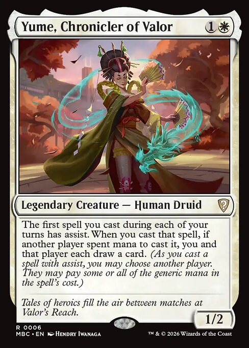 Yume, Chronicler of Valor card image
