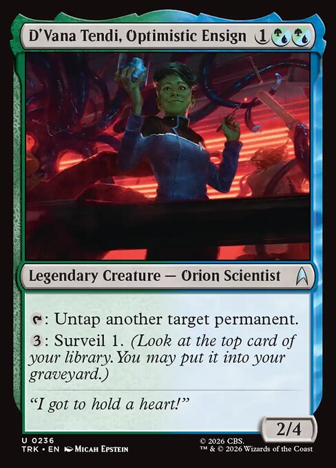 D'Vana Tendi, Optimistic Ensign card image
