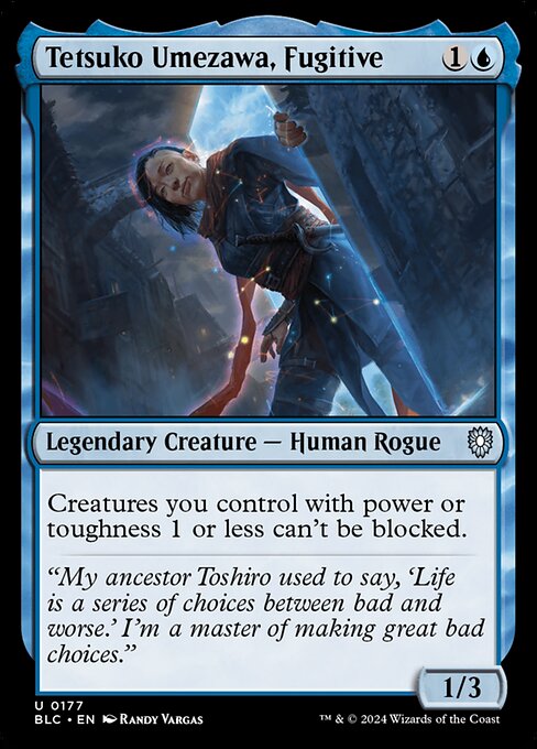 Tetsuko Umezawa, Fugitive card image