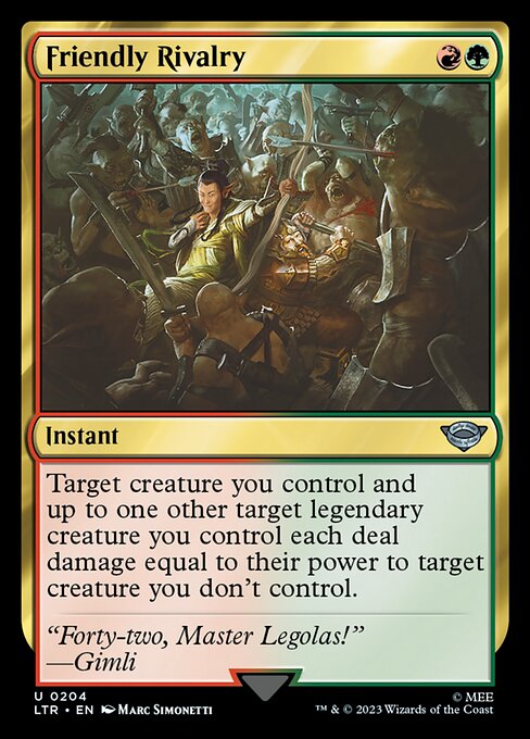 Friendly Rivalry card image