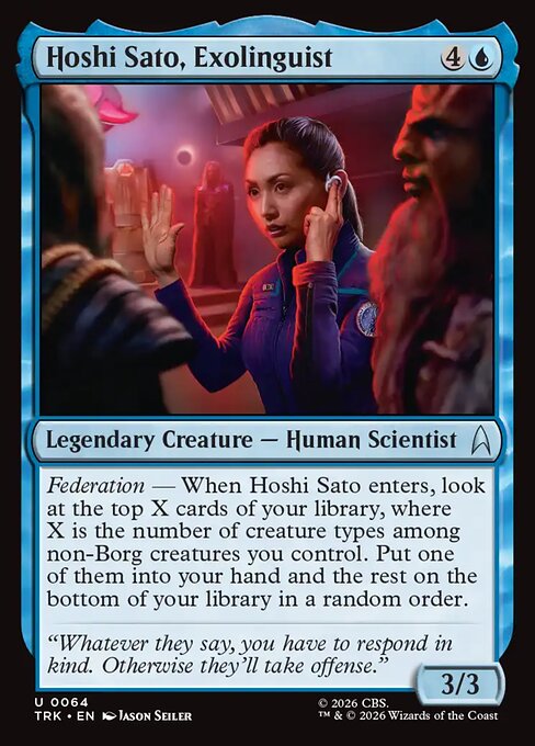Hoshi Sato, Exolinguist card image