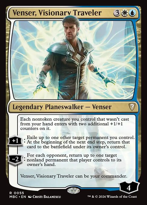 Venser, Visionary Traveler card image