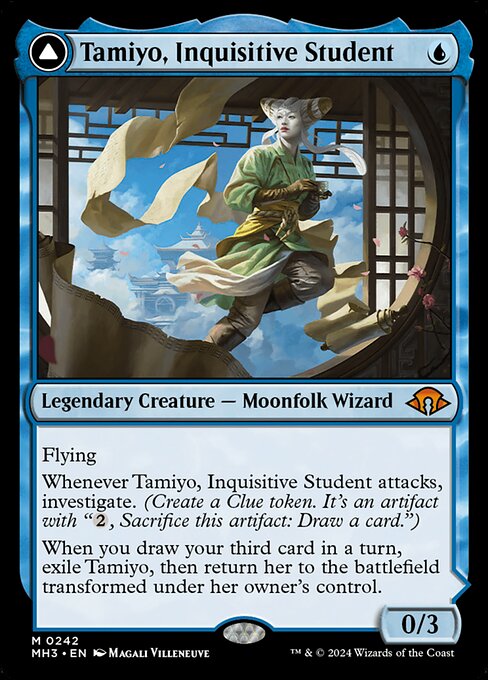 Tamiyo, Inquisitive Student // Tamiyo, Seasoned Scholar card image