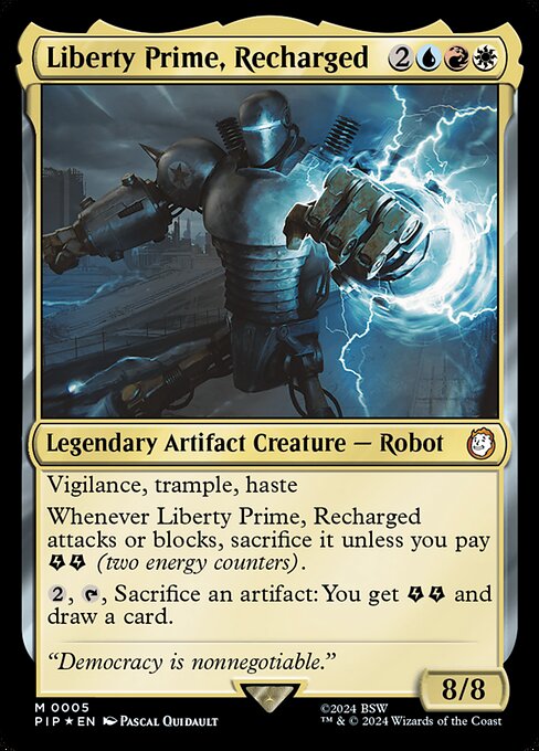 Liberty Prime, Recharged card image