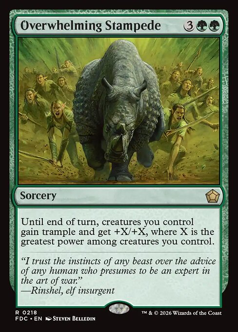 Overwhelming Stampede card image