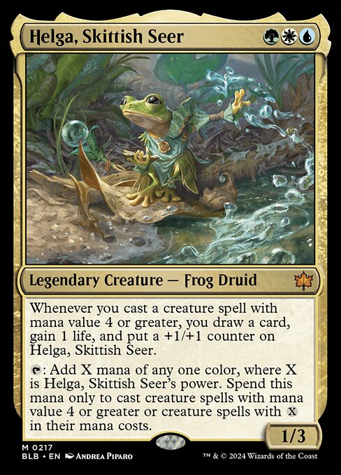 Helga, Skittish Seer card image