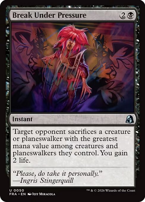 Break Under Pressure card image