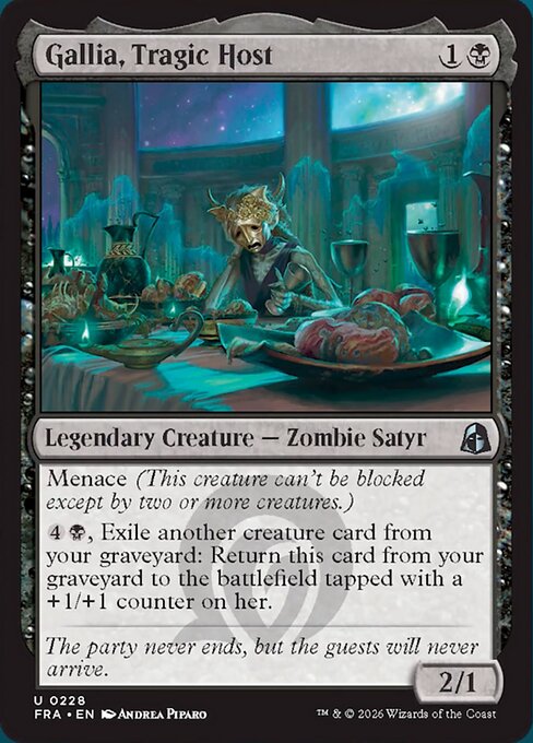 Gallia, Tragic Host card image