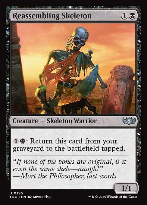 Reassembling Skeleton card image