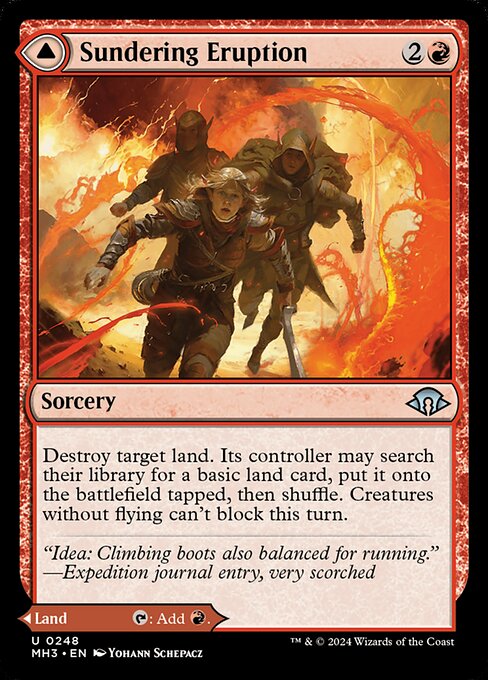 Sundering Eruption // Volcanic Fissure card image