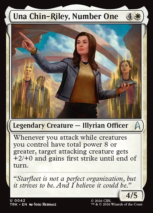 Una Chin-Riley, Number One card image