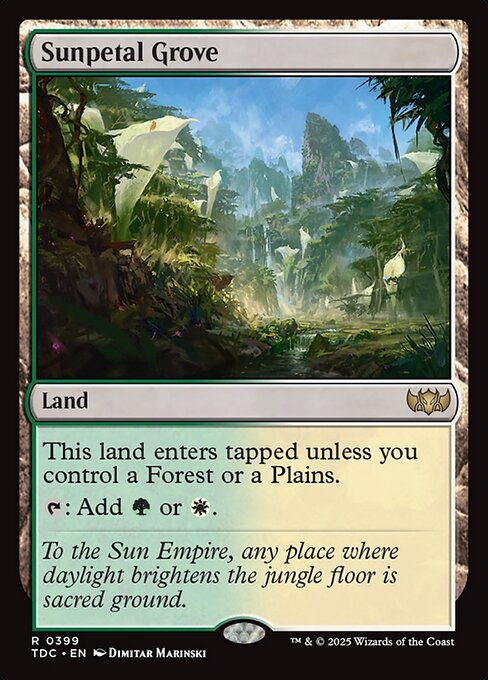 Sunpetal Grove card image