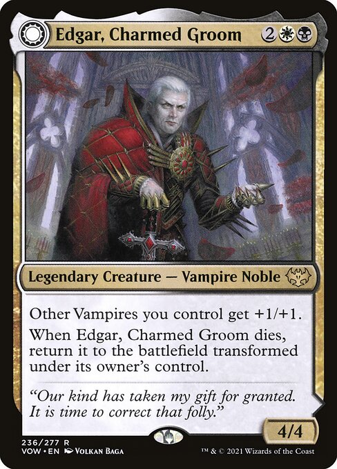 Edgar, Charmed Groom // Edgar Markov's Coffin card image