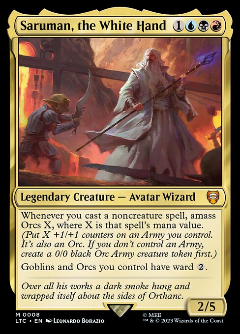 Saruman, the White Hand card image