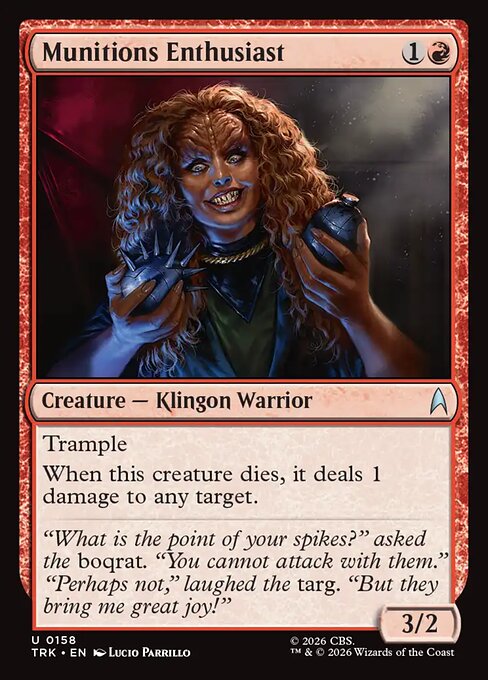 Munitions Enthusiast card image