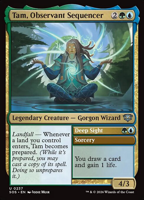 Tam, Observant Sequencer // Deep Sight card image