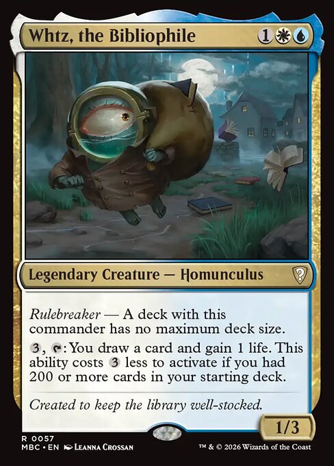 Whtz, the Bibliophile card image