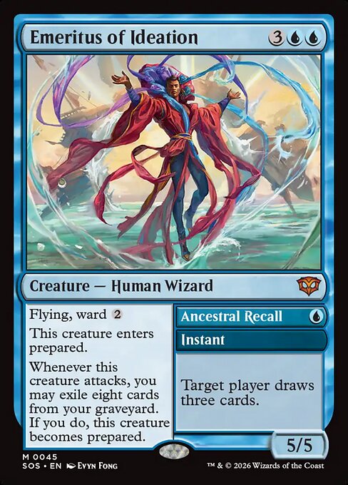 Emeritus of Ideation // Ancestral Recall card image