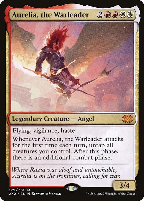 Aurelia, the Warleader card image