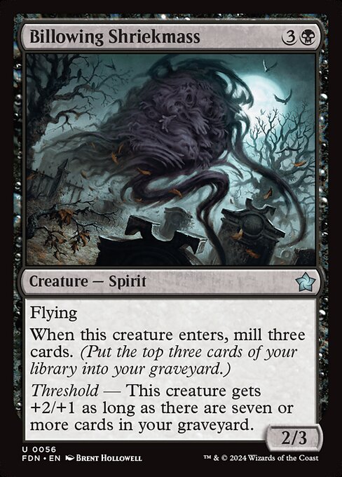 Billowing Shriekmass card image