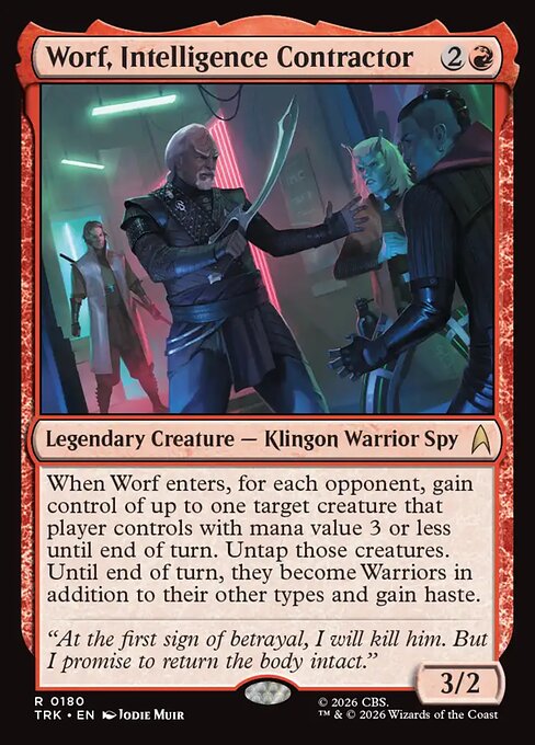 Worf, Intelligence Contractor card image