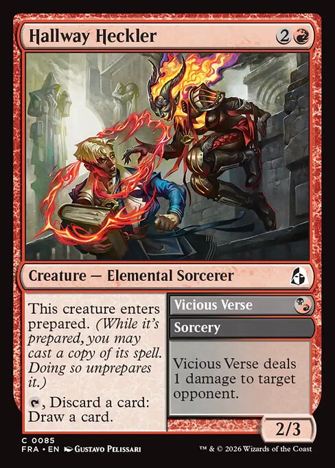 Hallway Heckler // Vicious Verse card image