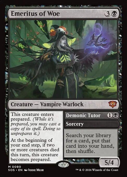 Emeritus of Woe // Demonic Tutor card image