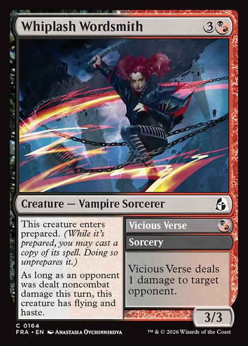 Whiplash Wordsmith // Vicious Verse card image