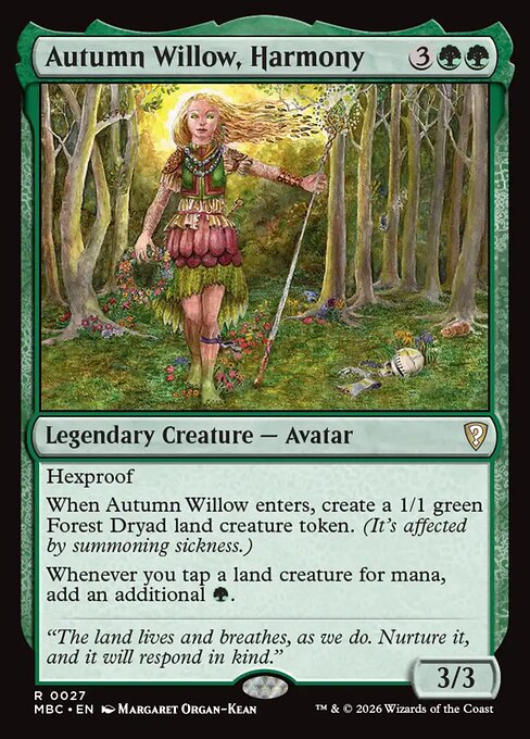 Autumn Willow, Harmony card image