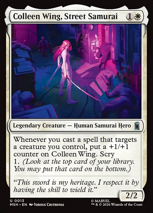 Colleen Wing, Street Samurai card image