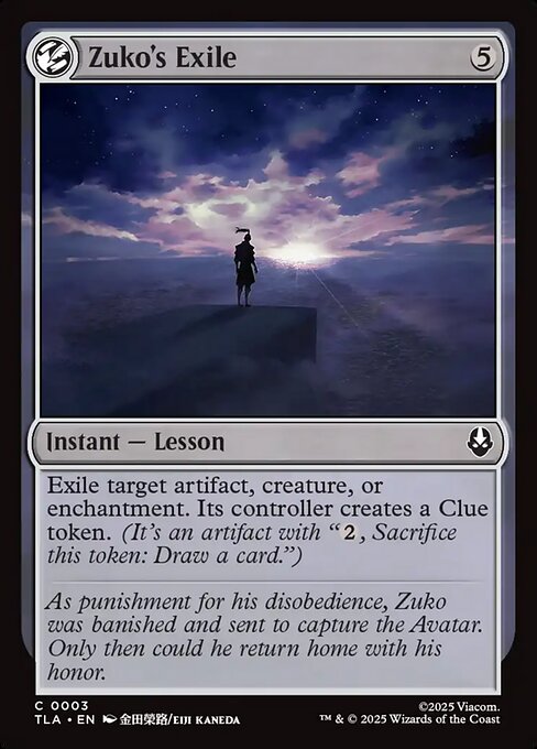 Zuko's Exile card image
