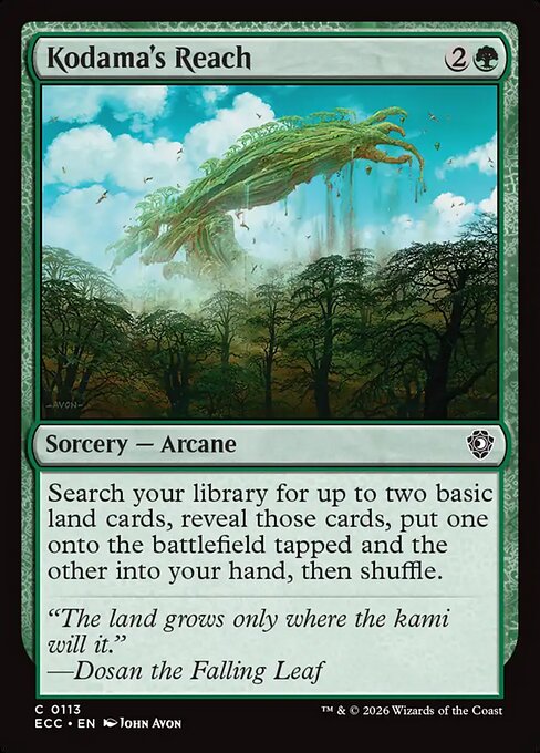 Kodama's Reach card image
