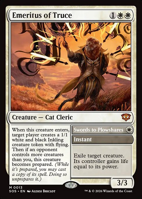 Emeritus of Truce // Swords to Plowshares card image
