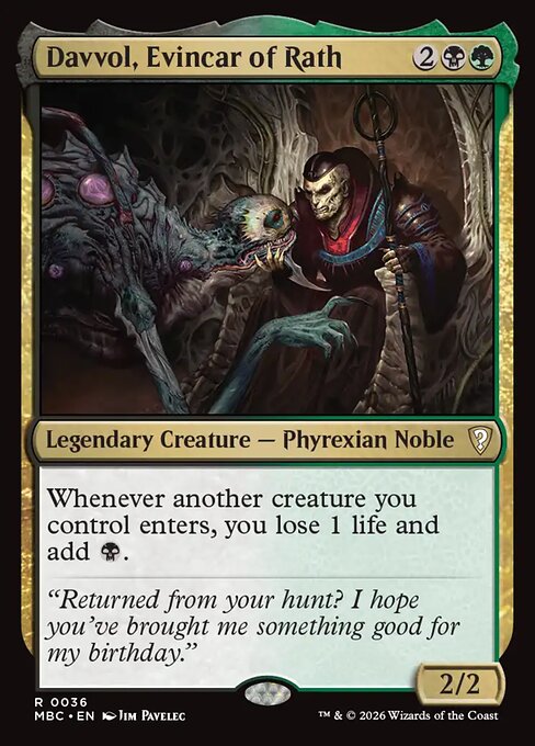 Davvol, Evincar of Rath card image