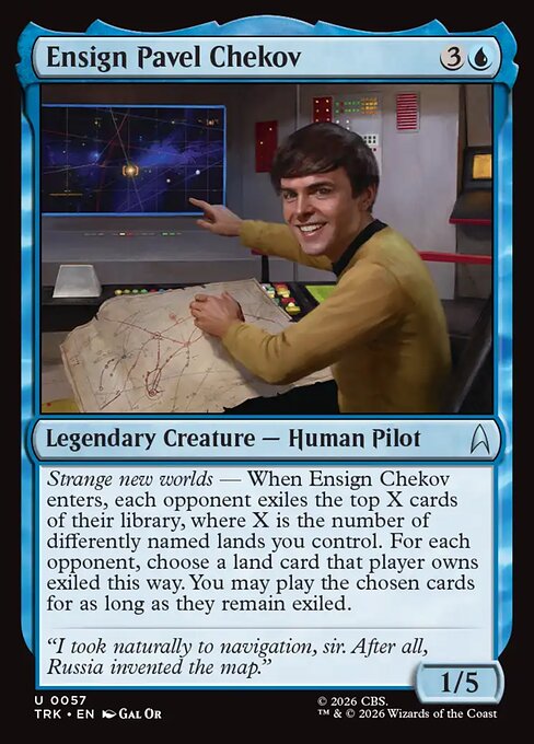 Ensign Pavel Chekov card image