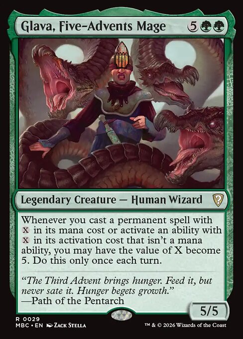 Glava, Five-Advents Mage card image