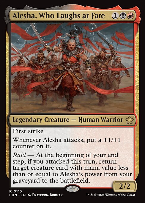 Alesha, Who Laughs at Fate card image