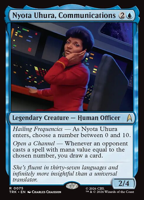 Nyota Uhura, Communications card image
