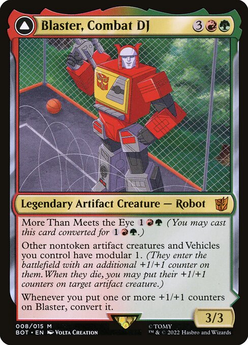 Blaster, Combat DJ // Blaster, Morale Booster card image