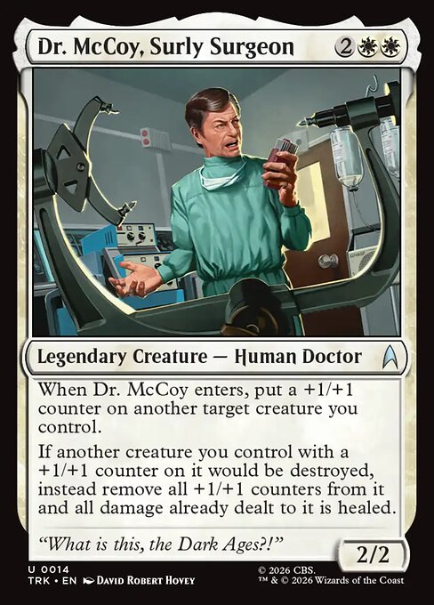 Dr. McCoy, Surly Surgeon card image