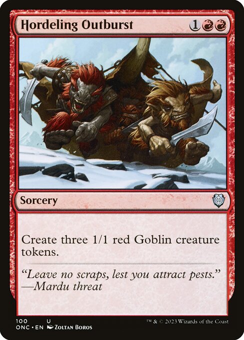 Hordeling Outburst card image