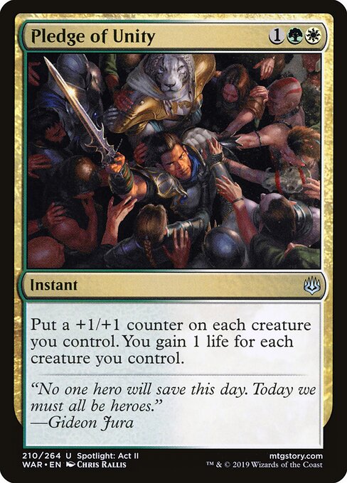 Pledge of Unity card image