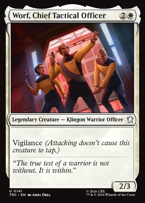 Worf, Chief Tactical Officer card image