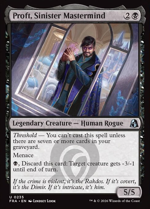 Proft, Sinister Mastermind card image
