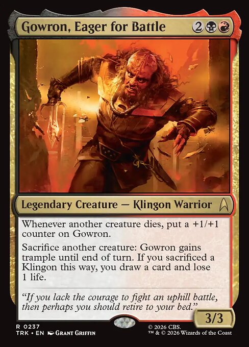 Gowron, Eager for Battle card image