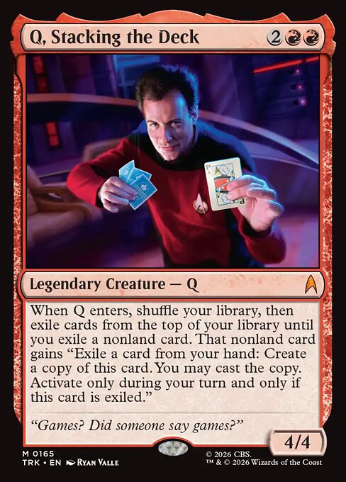 Q, Stacking the Deck card image